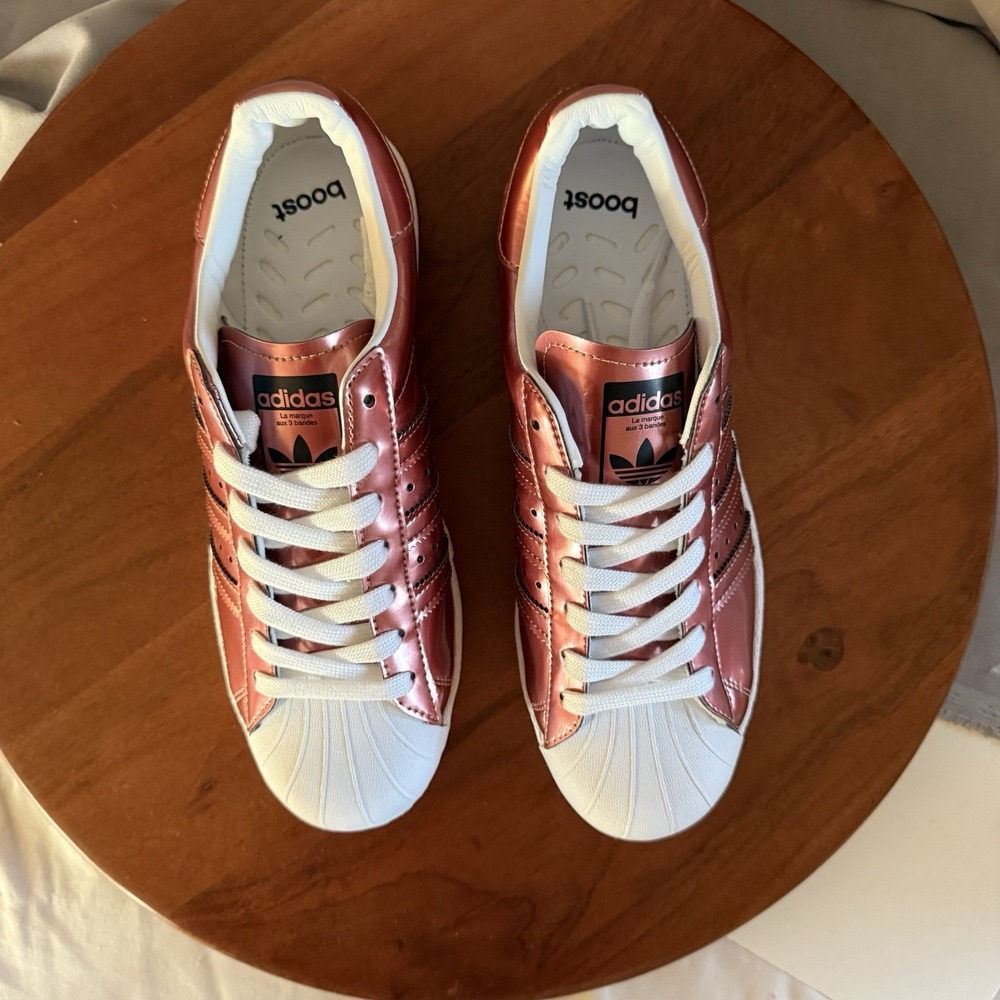 Adidas Superstar Boost Copper Metallic Women's Basketball Shoes BB2270 Size 8.5 - Picture 12 of 13